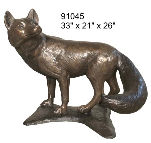 Bronze Fox Statue - AF 91045