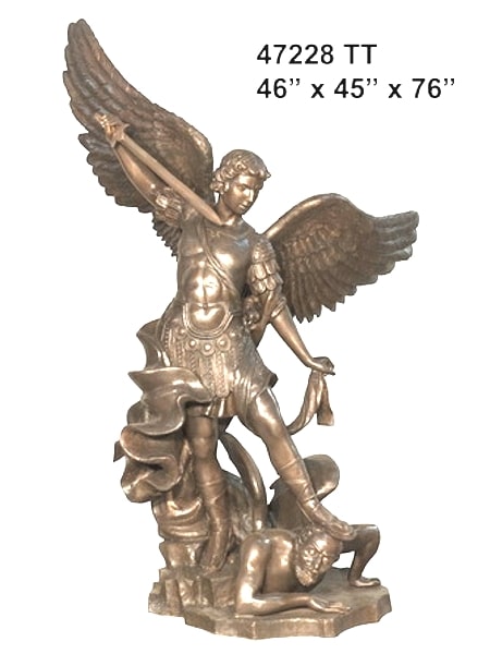 Bronze Michael Arcangel Statue