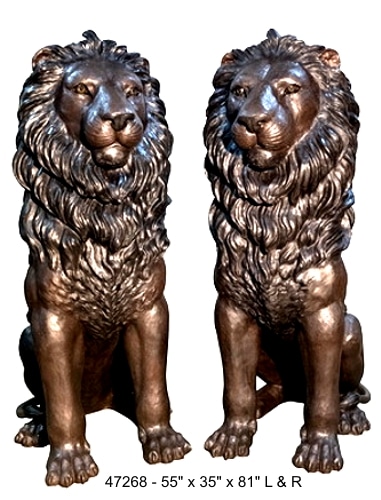 Bronze Lions Statue at Last Years Price - AF 47268