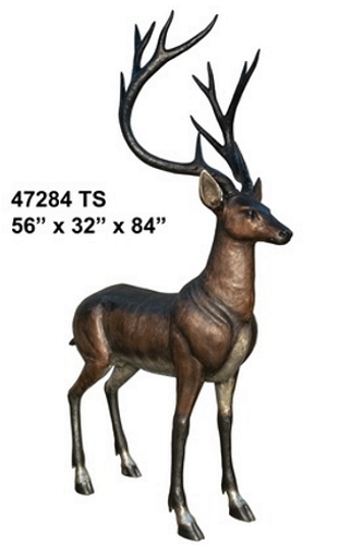 Bronze Buck Deer Statue - AF 47284 TS