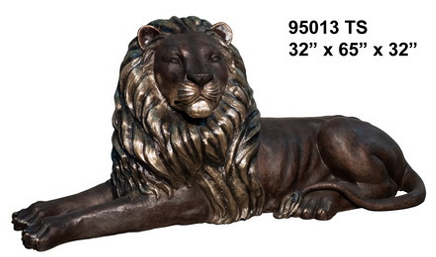 Bronze Lion Statue - AF 95011TSR