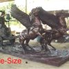 Bronze Rearing Pegasus Statue