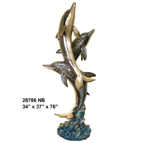 Bronze Dolphin Fountain - AF 28786NB