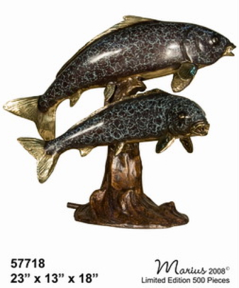 Bronze Fish Statues - AF 57718-S