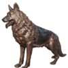 Bronze Girl & Dog Statue