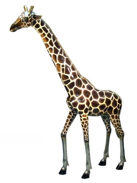 Bronze Giraffe Statue - AF 50480