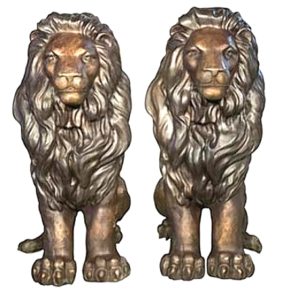 Bronze Lion Mascot Statues