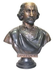 Bronze Shakespeare Bust