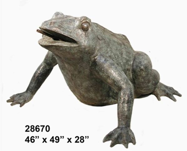 Bronze Frog Statues