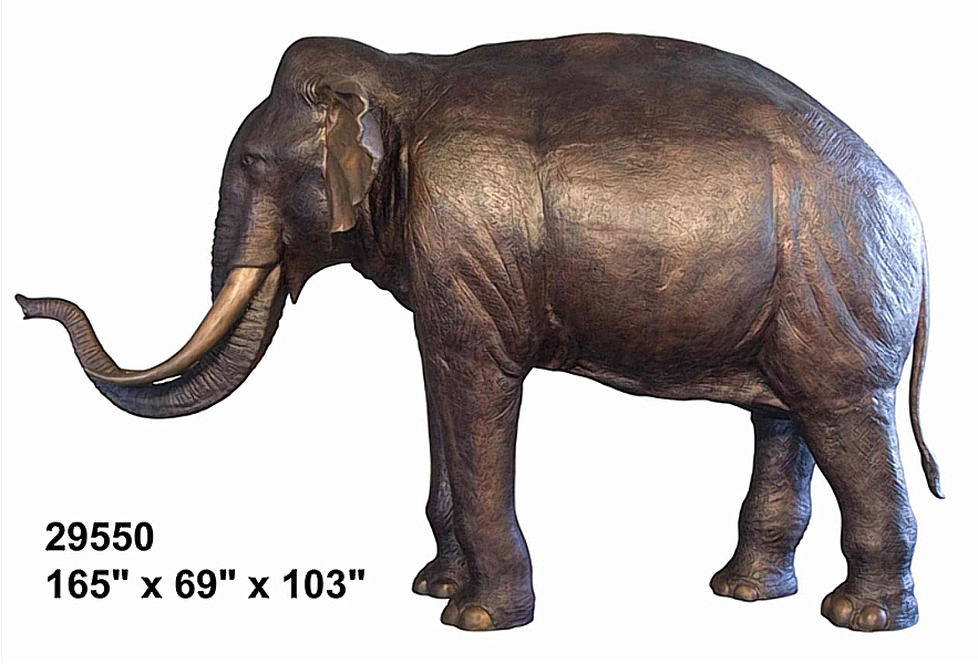Bronze Elephant Statue - AF 29550