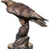 Bronze Falcon School Mascot Statue