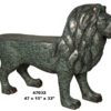 Bronze Lion Bench