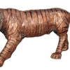 Bronze Growling Tiger Statue