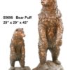 Standing Bronze Bear & Cub Statue