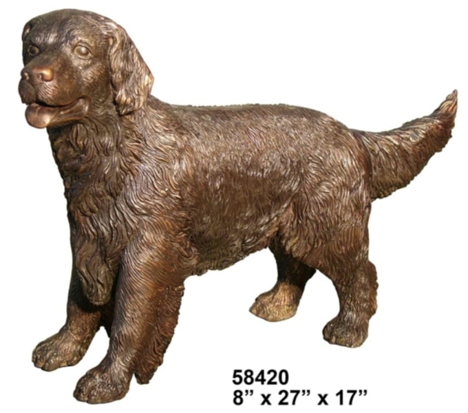 Bronze Dog Statue - AF 58420
