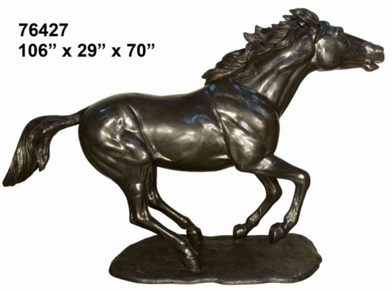 Bronze Running Horse Statue - AF 76427