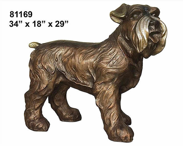 Bronze Dog Statue - AF 81169
