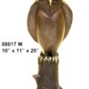 Bronze Owl School Mascot Statue