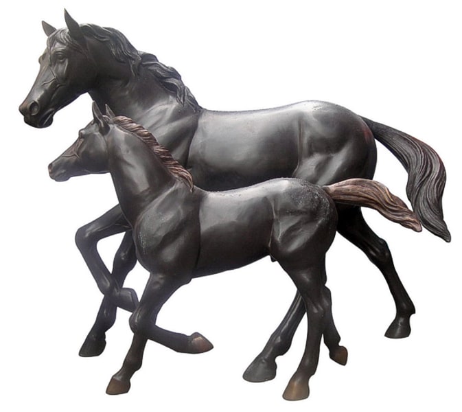 Bronze Foal Horse Statue