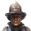 Bronze Life-Sized Kneeling Firefighter Statue