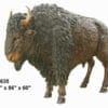 Bronze Bison Mascot Statue