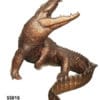 Bronze Alligator & Crocodile Fountain or Statue