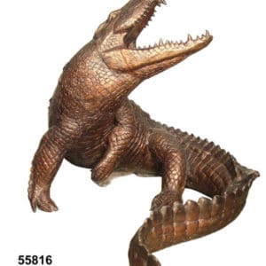 Bronze Alligator & Crocodile Statues