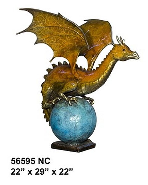 Bronze Dragon Statue (2021 PRICE) - AF 56595NC-S