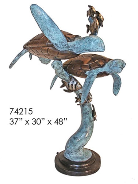 Bronze Turtle Fountains - AF 74215NA