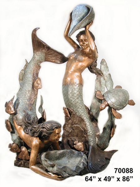 Bronze Mermaid Statues - AF 70088-S
