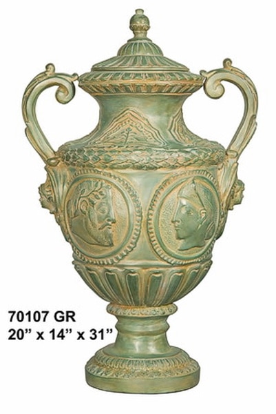 Bronze Roman Relief Urn - AF 70107 GR