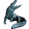 Bronze Alligator & Crocodile Fountain Statue