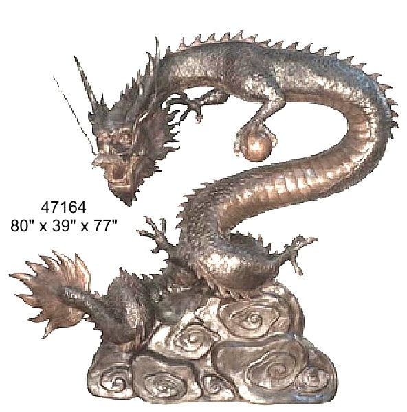 Bronze Dragon Statue (2021 PRICE) - AF 47164 TT-S
