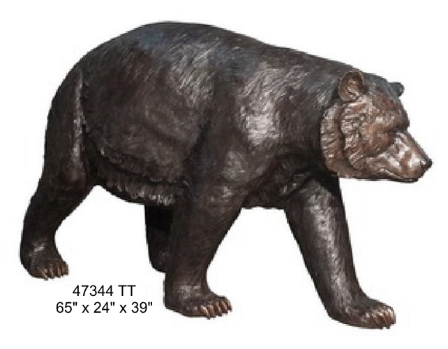 Brown Bear Bronze Statue - AF 47344 TT