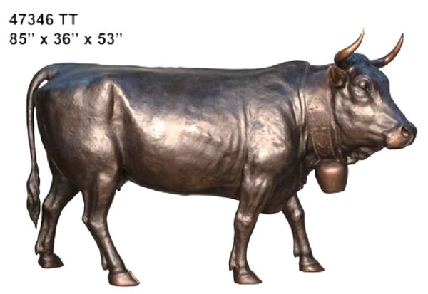 Bronze Life Size Cow Statue
