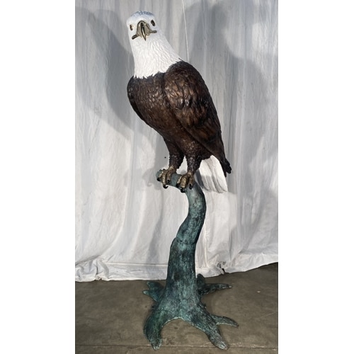 Bald Headed Bronze Eagle Statue (2021 Price) - AF 47260