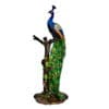 Bronze Colorful Peacock Statue