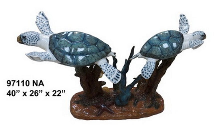Turtle Bronze Table - AF 97110NE