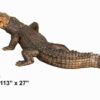 Bronze Alligator Crocodile Statue
