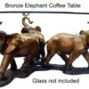 Bronze Elephant Coffee Table