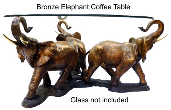Bronze Elephant Coffee Table