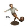 Bronze Boy Basketball Player Statue