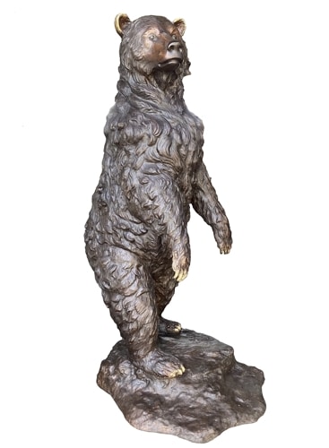 Big Bronze Standing Bear Statue - AF 55685