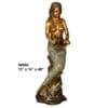 Bronze Lady Urn Statue