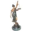 Bronze Blind Justice Statue
