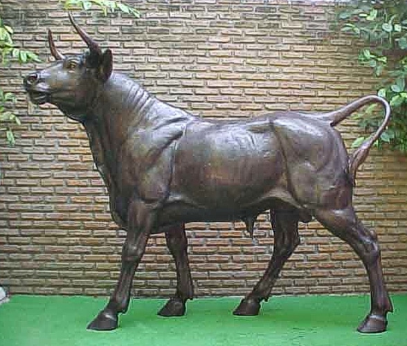 Bronze Bull Mascot Statue - PA 1064D