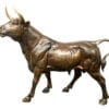 Bronze Snorting Bull Statue