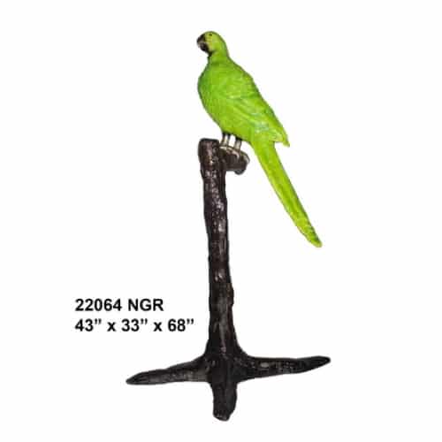 Bronze Parrot Statue - AF 22064NGR