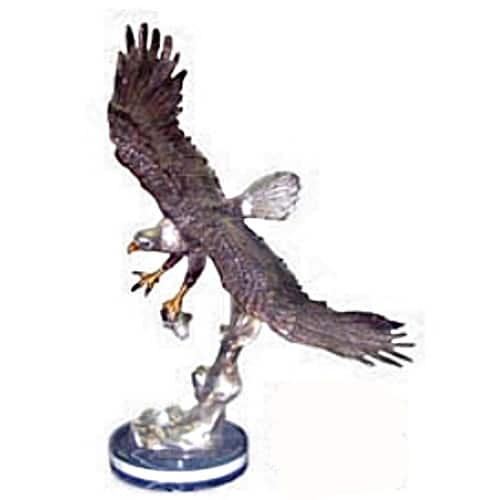 Bronze Eagle Hunting Statue