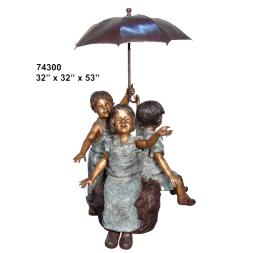 Kids Umbrella Bronze Fountain - AF 74300